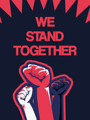Custom Outdoor Yard Signs Multiple Sizes We Stand Together