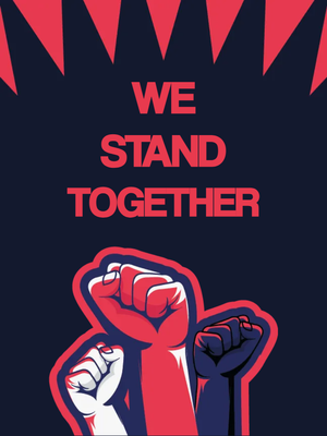 Custom Outdoor Yard Signs Multiple Sizes We Stand Together