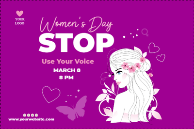 Custom Outdoor Yard Signs Multiple Sizes Women's Day