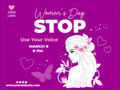 Custom Outdoor Yard Signs Multiple Sizes Women's Day