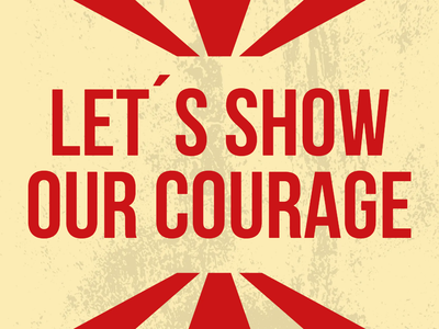 Custom Outdoor Yard Signs Multiple Sizes Show Our Courage