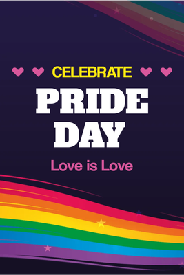 Custom Outdoor Yard Signs Multiple Sizes Celebrate Pride Day