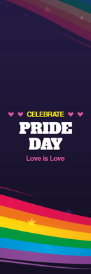 Custom Outdoor Yard Signs Multiple Sizes Celebrate Pride Day