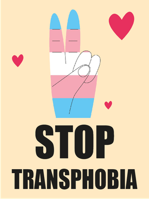 Custom Outdoor Yard Signs Multiple Sizes Stop Transphobia