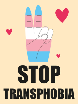 Custom Outdoor Yard Signs Multiple Sizes Stop Transphobia