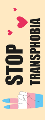 Custom Outdoor Yard Signs Multiple Sizes Stop Transphobia