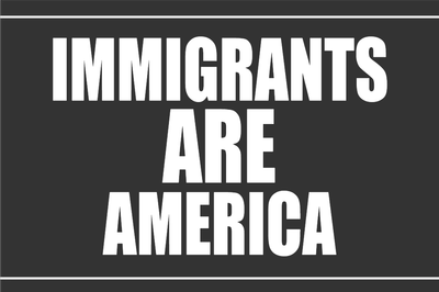 Custom Outdoor Yard Signs Multiple Sizes Immigrants Area America