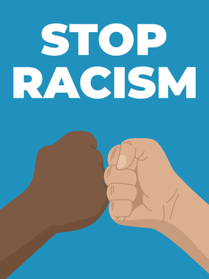 Custom Outdoor Yard Signs Multiple Sizes No To Racism