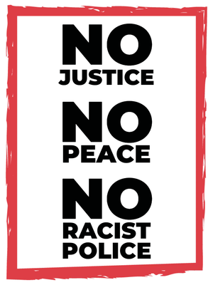 Custom Outdoor Yard Signs Multiple Sizes No Racist Police