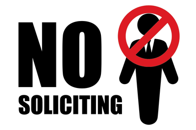 Custom Outdoor Yard Signs Multiple Sizes No To Soliciting