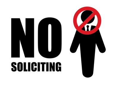 Custom Outdoor Yard Signs Multiple Sizes No To Soliciting