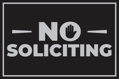 Custom Outdoor Yard Signs Multiple Sizes Halt Soliciting