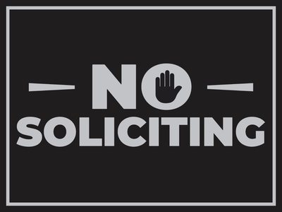 Custom Outdoor Yard Signs Multiple Sizes Halt Soliciting