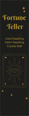 Custom Outdoor Yard Signs Multiple Sizes Fortune Teller