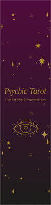 Custom Outdoor Yard Signs Multiple Sizes Psychic Tarot Trust the Vibe, Energy Never Lies
