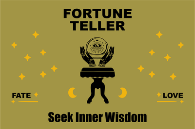 Custom Outdoor Yard Signs Multiple Sizes Fortune Teller Seek Inner Wisdom