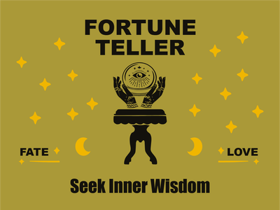 Custom Outdoor Yard Signs Multiple Sizes Fortune Teller Seek Inner Wisdom