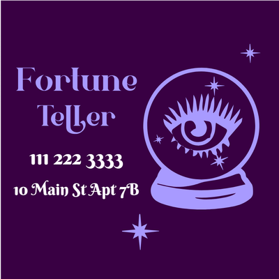 Custom Outdoor Yard SignsCustom Outdoor Yard Signs Multiple Sizes Fortune Teller   Multiple Sizes Fortune Teller