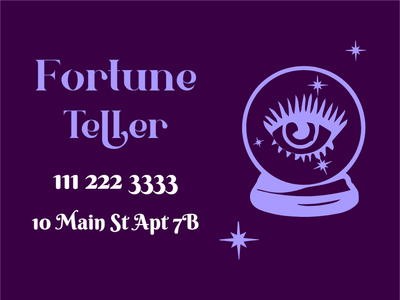 Custom Outdoor Yard SignsCustom Outdoor Yard Signs Multiple Sizes Fortune Teller   Multiple Sizes Fortune Teller