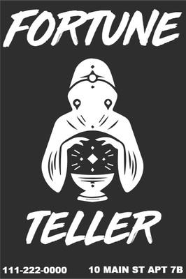 Custom Outdoor Yard Signs Multiple Sizes Fortune Teller 2