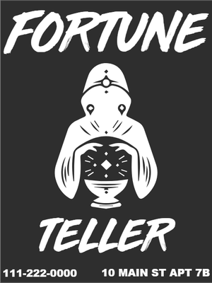 Custom Outdoor Yard Signs Multiple Sizes Fortune Teller 2