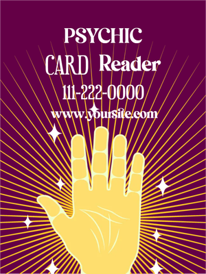 Custom Outdoor Yard Signs Multiple Sizes Psychic Card Reader