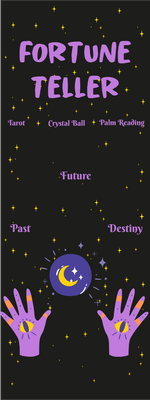 Custom Outdoor Yard Signs Multiple Sizes Fortune Teller Past, Future, and Destiny