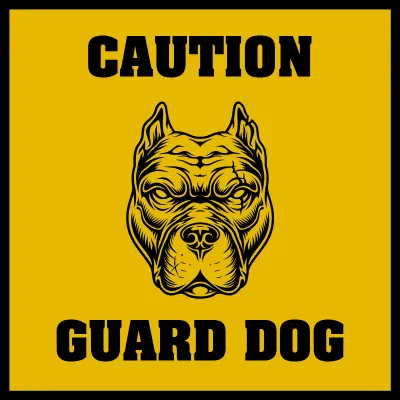 Custom Outdoor Yard Signs Multiple Sizes Guard Dog