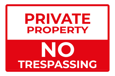 Custom Outdoor Yard Signs Multiple Sizes Private Property