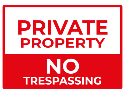 Custom Outdoor Yard Signs Multiple Sizes Private Property