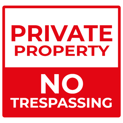 Custom Outdoor Yard Signs Multiple Sizes Private Property