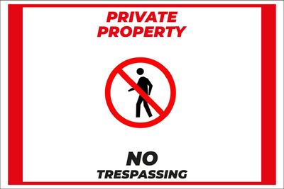 Custom Outdoor Yard Signs Multiple Sizes No Trespassing