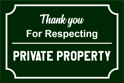 Custom Outdoor Yard Signs Multiple Sizes Thank You for Respecting
