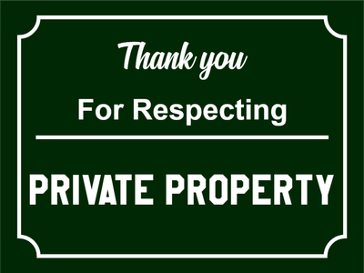 Custom Outdoor Yard Signs Multiple Sizes Thank You for Respecting