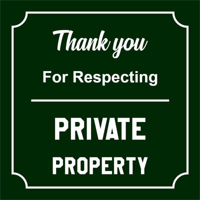 Custom Outdoor Yard Signs Multiple Sizes Thank You for Respecting