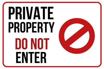Custom Outdoor Yard Signs Multiple Sizes Do Not Enter