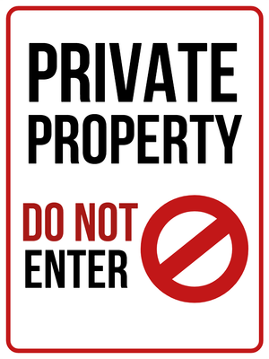 Custom Outdoor Yard Signs Multiple Sizes Do Not Enter