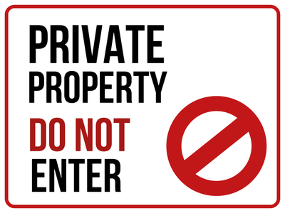Custom Outdoor Yard Signs Multiple Sizes Do Not Enter