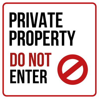 Custom Outdoor Yard Signs Multiple Sizes Do Not Enter