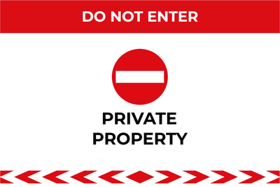 Custom Outdoor Yard Signs Multiple Sizes Private Signs