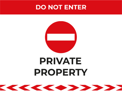 Custom Outdoor Yard Signs Multiple Sizes Private Signs