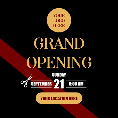 Custom Posters Multiple Sizes Grand Opening
