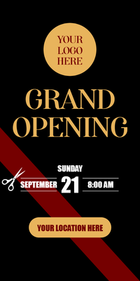 Custom Posters Multiple Sizes Grand Opening