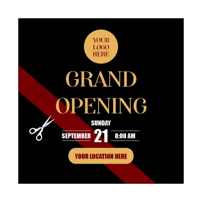 Custom Posters Multiple Sizes Grand Opening