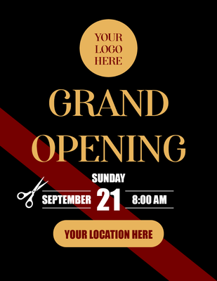 Custom Posters Multiple Sizes Grand Opening