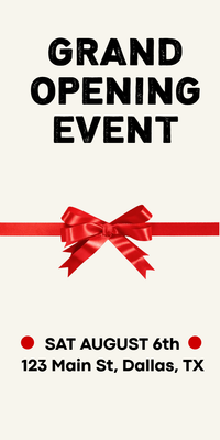 Custom Posters Multiple Sizes Grand Opening Event