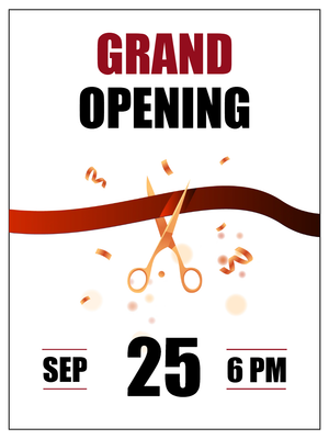 Custom Posters Multiple Sizes Ribbon Cutting