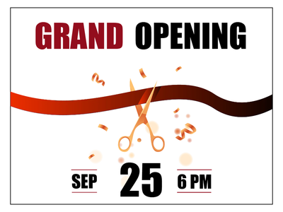 Custom Posters Multiple Sizes Ribbon Cutting