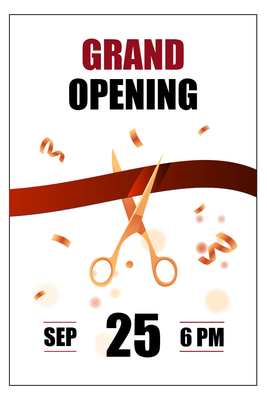 Custom Posters Multiple Sizes Ribbon Cutting