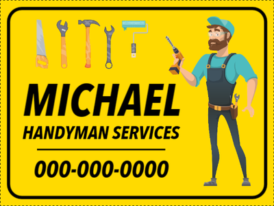 Custom Outdoor Yard Signs Multiple Sizes Handyman Services